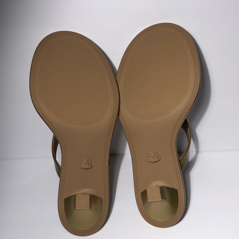 New Authentic Versace Gold Sandals size 40 - Picture 11 of 14